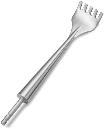 Rockler Stainless Steel Back Scratcher Turning Kit – DIY Wooden Handle Back Scratch Kit - Heavy Duty Rugged Steel Scratcher Tool, Unique Gifts for Men, Stocking Stuffers by RocklerWoodworkingandHardware