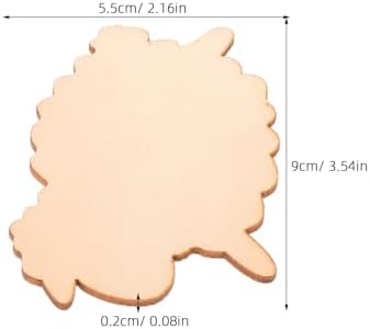 50pcs Sheep Decor: Unfinished Animal Wood Cutout - Sheep Shape Wooden Craft Blank for Holiday Painting Birthday Party Wedding Decoration - Image 7