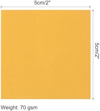 MECCANIXITY 100 Sheet Origami Paper Double Sided Gold 2x2 Inch Square Sheet for Art Craft Project, Beginners, Gifts Decor - Image 2