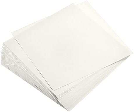 MECCANIXITY 50 Sheets Origami Paper Double Sided White 6x6 Inch Square Sheet for Art Craft Project, Beginners, Gifts Decor by MECCANIXITY