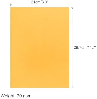 MECCANIXITY 50 Sheet Origami Paper Double Sided Cream Fluorescent Orange 11.7 x 8.3 Inch Square Sheet for Art Craft Project, Beginners, Gifts Decor - Image 2