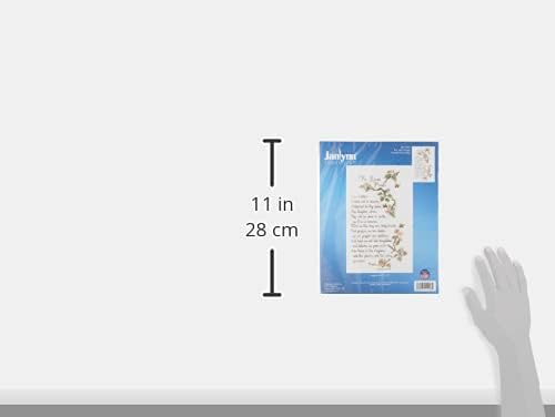 Janlynn Counted Cross Stitch Kit, The Lord's Prayer, Blue, By the yard - Image 4