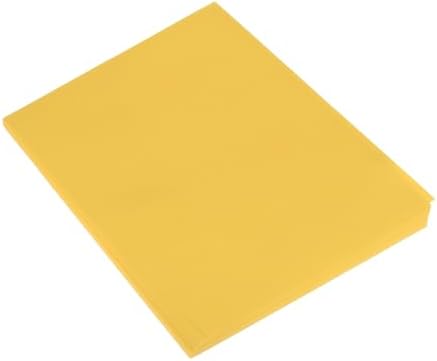 MECCANIXITY 50 Sheet Origami Paper Double Sided Golden Yellow 8.3 x 5.8 Inch Square Sheet for Art Craft Project, Beginners, Gifts Decor by MECCANIXITY