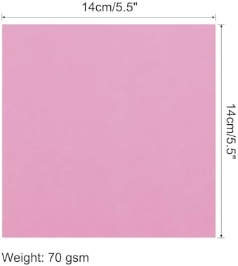 MECCANIXITY 100 Sheet Origami Paper Double Sided Pink 5.5x5.5 Inch Square Sheet for Art Craft Project, Beginners, Gifts Decor - Image 2