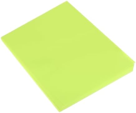MECCANIXITY 50 Sheet Origami Paper Double Sided Fluorescent Green 8.3 x 5.8 Inch Square Sheet for Art Craft Project, Beginners, Gifts Decor by MECCANIXITY
