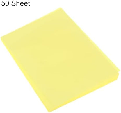 MECCANIXITY 50 Sheet Origami Paper Double Sided Fluorescent Yellow 8.3 x 5.8 Inch Square Sheet for Art Craft Project, Beginners, Gifts Decor - Image 3