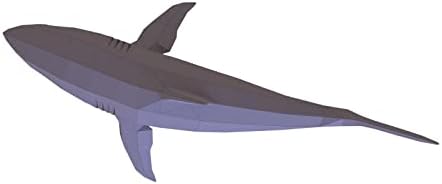 Shark Paper Sculpture,Pre-Cut DIY Papercraft Kit,Handmade Sea Animal Figurine, Color,Low Poly Home Decor,All Accessories Included - Image 6