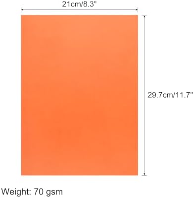 MECCANIXITY 50 Sheet Origami Paper Double Sided Cream Orange 11.7 x 8.3 Inch Square Sheet for Art Craft Project, Beginners, Gifts Decor - Image 2