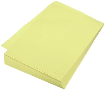 MECCANIXITY 100 Sheet Origami Paper Double Sided Light Yellow 8.3 x 5.8 Inch Square Sheet for Art Craft Project, Beginners, Gifts Decor by MECCANIXITY