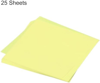 MECCANIXITY 25 Sheet Origami Paper Double Sided Light Yellow 5.5x5.5 Inch Square Sheet for Art Craft Project, Beginners, Gifts Decor - Image 3