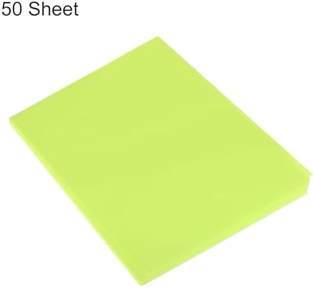 MECCANIXITY 50 Sheet Origami Paper Double Sided Fluorescent Green 8.3 x 5.8 Inch Square Sheet for Art Craft Project, Beginners, Gifts Decor - Image 3
