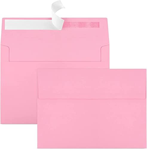 70 Packs A4 Envelope, Pink A4 Envelopes, 4x6 Photo Envelopes for Invitations, Envelopes Self Seal for Weddings, Baby Shower, Photos, Postcards, Greeting Cards, Mailing by Joyberg