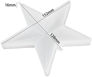 Star Silicone Resin Molds, Christmas Tree Topper Star Crystal Epoxy Resin Molds, DIY Crafts Making Christmas Ornaments Decorations (Cut-Small) - Image 2