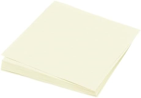 MECCANIXITY 50 Sheet Origami Paper Double Sided Cream White 5.5 x 5.5 Inch Square Sheet for Art Craft Project, Beginners, Gifts Decor by MECCANIXITY