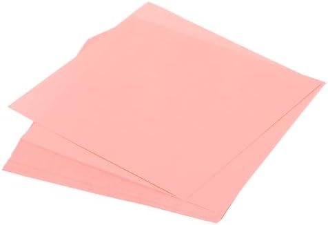 MECCANIXITY 75 Sheet Origami Paper Double Sided 4x4" Fluorescent Pink by MECCANIXITY
