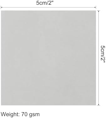 MECCANIXITY 25 Sheet Origami Paper Double Sided Light Gray 2x2 Inch Square Sheet for Art Craft Project, Beginners, Gifts Decor - Image 2