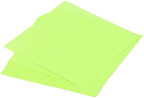 MECCANIXITY 75 Sheet Origami Paper Double Sided 4x4" Fluorescent Green by MECCANIXITY