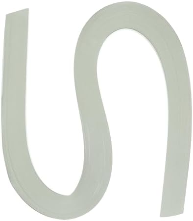 PATIKIL 120pcs Quilling Strips Paper 3/8"(10mm) 21"(54cm) Origami Paper Quilling Strip for Art DIY Hand Craft Christmas, Light Grey by PATIKIL