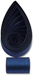 5mm Metallic Shimmer Pearlescent Paper Strips Quilling Paper 60pcs/Bag Handmade Color Paper 54cm Long for Arts Crafts DIY (Navy Blue) by Unknown