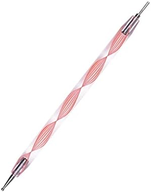 ODETOJOY Quilling Tool Slotted Embossing Ball Head Stainless Steel Dual Paper Quilling Tool 6mm Slotted Embossingto Quill Paper Coil (Pink) by ODETOJOY