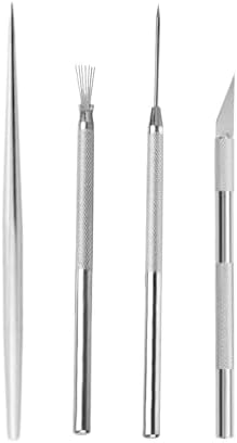 4 Pcs Clay Needle Tools Set, Sculpting & Carving Tools for Precision Sculpting, Texturing and Ceramic Scoring, Model Clay Supplies by GUQIANLU