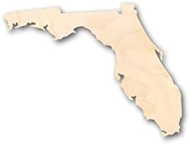 Florida Wood Craft Unfinished Wooden Cutout Art DIY Wood Signs Inspirational Wall Plaque Farmhouse Home Wall Hanging Sign Decor for Home Front Door Porch Garden Yard by Arupkeer