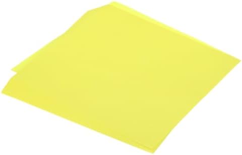 MECCANIXITY 100 Sheet Origami Paper Double Sided Fluorescent Yellow 10x10 Inch Square Sheet for Art Craft Project, Beginners, Gifts Decor by MECCANIXITY