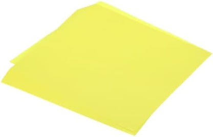 MECCANIXITY 100 Sheet Origami Paper Double Sided Fluorescent Yellow 10x10 Inch Square Sheet for Art Craft Project, Beginners, Gifts Decor by MECCANIXITY