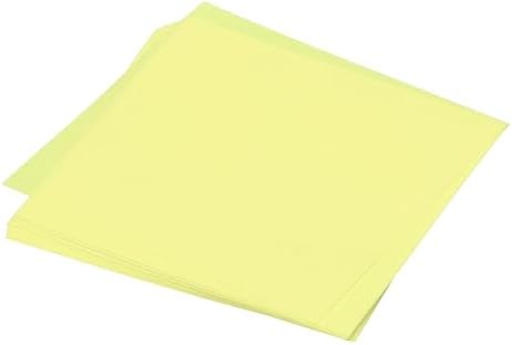 MECCANIXITY 25 Sheet Origami Paper Double Sided Pale Yellow 10x10 Inch Square Sheet for Art Craft Project, Beginners, Gifts Decor by MECCANIXITY