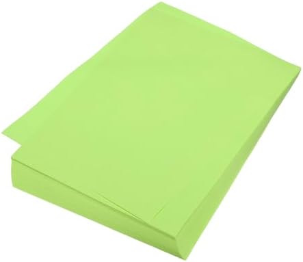 MECCANIXITY 100 Sheet Origami Paper Double Sided Fluorescent Green 8.3 x 5.8 Inch Square Sheet for Art Craft Project, Beginners, Gifts Decor by MECCANIXITY