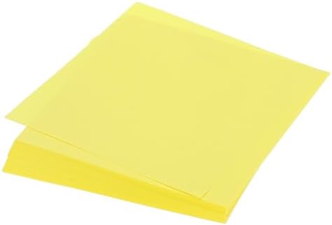 MECCANIXITY 75 Sheet Origami Paper Double Sided 4x4" Fluorescent Yellow by MECCANIXITY