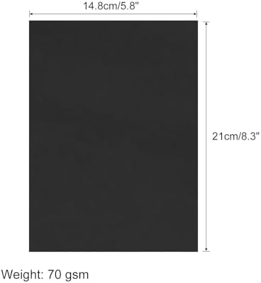 MECCANIXITY 50 Sheet Origami Paper Double Sided Black 8.3 x 5.8 Inch Square Sheet for Art Craft Project, Beginners, Gifts Decor - Image 2