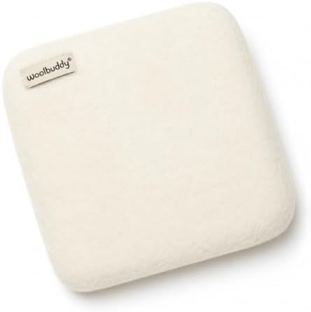 Woolbuddy Needle Felting Pad - Durable Wool Mat for Craft Projects, Foam Alternative, 6"x6"x1.5" (White) by Woolbuddy