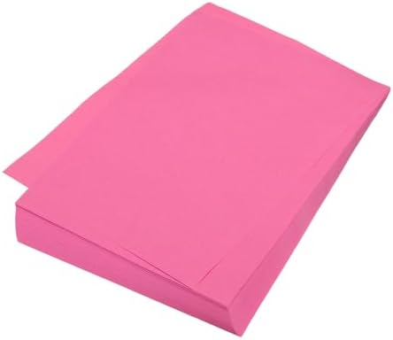 MECCANIXITY 100 Sheet Origami Paper Double Sided Fluorescent Red 8.3 x 5.8 Inch Square Sheet for Art Craft Project, Beginners, Gifts Decor by MECCANIXITY