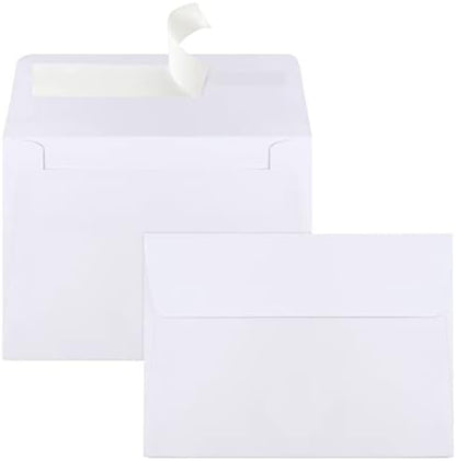 90 Packs A1 Envelopes, 3.625x5.125" Envelopes White, Small Envelope RSVP Envelope, Self Seal for Weddings, Photos, Postcards, Greeting Cards, Mailing by Joyberg