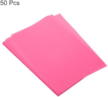 MECCANIXITY 50 Sheet Origami Paper Double Sided Cream Fluorescent Pink 11.7 x 8.3 Inch Square Sheet for Art Craft Project, Beginners, Gifts Decor - Image 3
