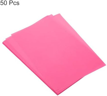 MECCANIXITY 50 Sheet Origami Paper Double Sided Cream Fluorescent Pink 11.7 x 8.3 Inch Square Sheet for Art Craft Project, Beginners, Gifts Decor - Image 3