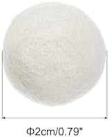 PATIKIL Wool Felt Balls Beads Wool Felting Pom 2cm 20mm White for Home Decor DIY Crafts Handcrafts Project Pack of 20 - Image 2