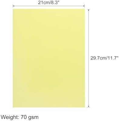 MECCANIXITY 50 Sheet Origami Paper Double Sided Cream Light Yellow 11.7 x 8.3 Inch Square Sheet for Art Craft Project, Beginners, Gifts Decor - Image 2