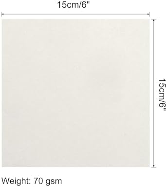 MECCANIXITY 100 Sheets Origami Paper Double Sided White 6x6 Inch Square Sheet for Art Craft Project, Beginners, Gifts Decor - Image 2