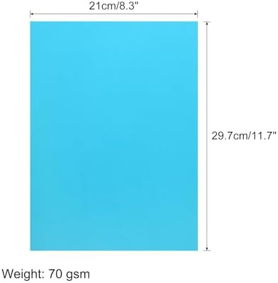 MECCANIXITY 50 Sheet Origami Paper Double Sided Cream Lake Blue 11.7 x 8.3 Inch Square Sheet for Art Craft Project, Beginners, Gifts Decor - Image 2