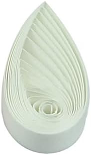 ODETOJOY Quilling Strips 5mm Paper Quilling Set Solid Color Star Origami Paper DIY Hand Crafts Single Color Quilling Paper Filigee Strips (Cream off white) by ODETOJOY