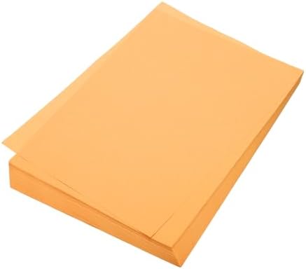 MECCANIXITY 100 Sheet Origami Paper Double Sided Fluorescent Orange 11.7 x 8.3 Inch Square Sheet for Art Craft Project, Beginners, Gifts Decor by MECCANIXITY