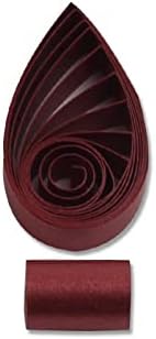 5mm Metallic Shimmer Pearlescent Paper Strips Quilling Paper 60pcs/Bag Handmade Color Paper 54cm Long for Arts Crafts DIY (Garnet Red) by Unknown