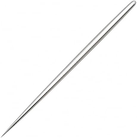 1 PCS Polymer Clay Needle Tools, Stainless Steel Scoring Sculpting Modeling Carving Tools for Feather Wire Texture Model Air Dry Clay Ceramic & Pottery Art Tool Supplies/5.9x0.26Inch/Silver by Unknown