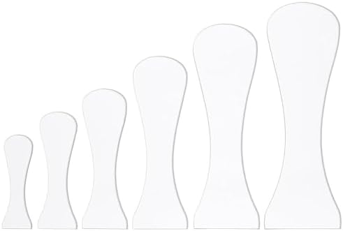 FINGERINSPIRE 6 Pcs Pottery Trimming Textured Art Tools - 6 Size Acrylic Clay Wedging Board Set for Ceramics, Sculpting & Carving, Flat Round White Pottery Foot Shaper & Prep Tools for Clay Crafts - Image 7