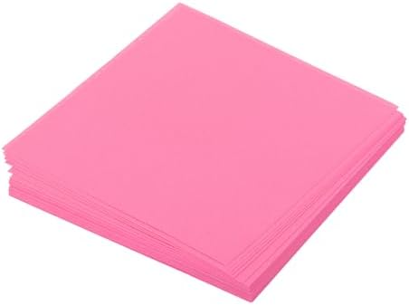 MECCANIXITY 50 Sheet Origami Paper Double Sided Fluorescent Pink 2.5x2.5 Inch Square Sheet for Art Craft Project, Beginners, Gift Decoration by MECCANIXITY