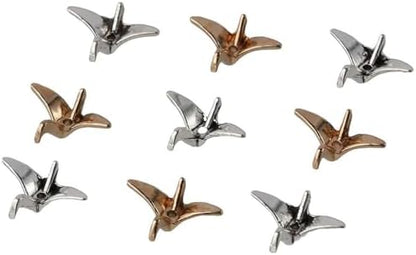40Pcs Alloy Paper Crane Spacer Beads, 3D Origami Paper Cranes Shape 21x16mm Metal Animal Beads for DIY Jewelry Making - Image 3