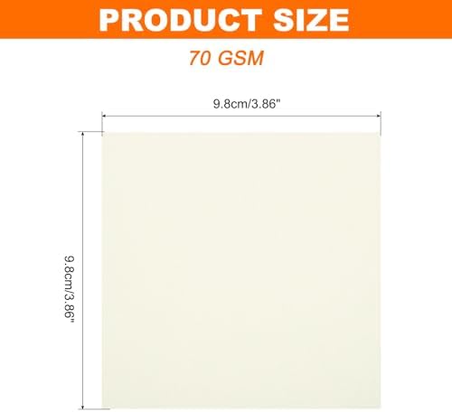 MECCANIXITY 75 Sheet Origami Paper Double Sided 4x4" Creamy White - Image 2