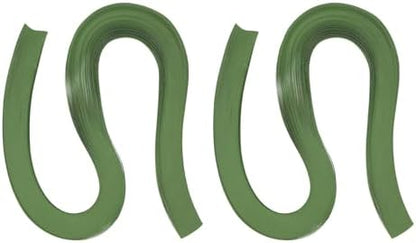 PATIKIL 240pcs Quilling Strips Paper 1/8"(3mm) 21"(54cm) Origami Paper Quilling Strip for Art DIY Hand Craft Christmas, Army Green by PATIKIL